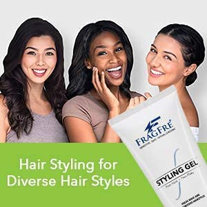 Fragfre Firm Hold Hair Gel Fragrance Free 8 Oz - Strong Styling Gel For Aggressive Hair Styles - Paraben Free Hypoallergenic Sensitive Formula - Non-Irritating Vegan No Gluten/Cruelty (1 Pack) #TOP5