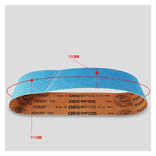 Bande abrasive 100x915mm pour ajuster les pièces métalliques