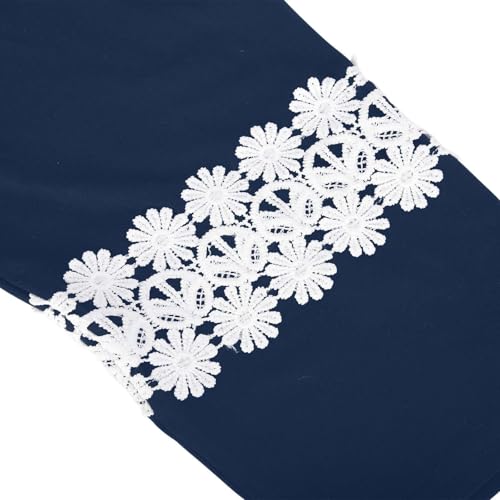 Girls Cotton 𝐂apri Leggings with Lace Trim Soft Stretchy Summer Pants for Kids Summer Leggings 3/4 Half Trousers3