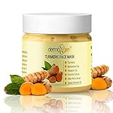 TURMERIC FACE MASK - KAOLIN & BENTONITE CLAY+VITAMIN C AND E + ALOE VERA GEL + LACTIC ACID + SWEET A