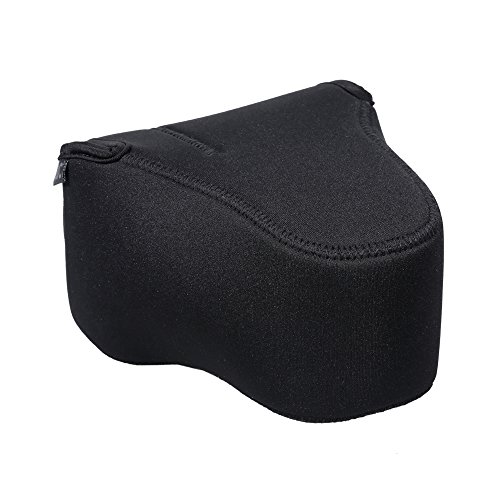 JJC cmara caso bolsa de neopreno compatible con cmara rflex digital Sony Alpha a7 A7 II A7R A7R II A7R III A7S A7S II Canon EOS 1300d 750d 700d Nikon D5300 D3300 Fujifilm X T1 x M1 con lente