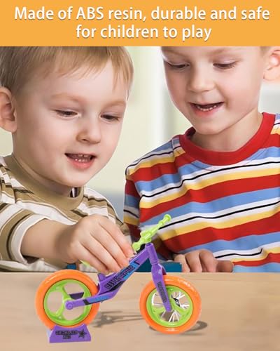 HSIXHAF 2 pcs Deko Fahrrad Miniatur, Mini Spielzeug, Fahrrad Deko, Mini Fahrrad - Maßstab 1:18, Exquisites Fahrradmodell, Fahrrad-Desktop-Dekoration, Fahrrad-Ornamente