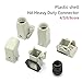 HDC-HA Heavy Duty Connector 4/5/6/8 Pins Industrial Waterproof Aviation Socket Plug Plastic Housing 250V 10A/16A(3 Pins and Pe-01)