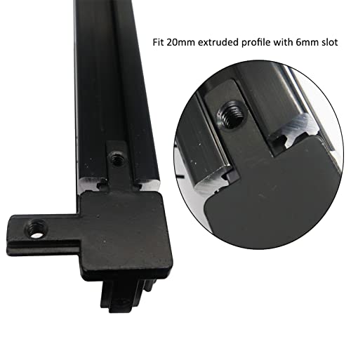 Image of 8Pcs 2020 Aluminum Extrusion T Slot Corner Bracket 20 Series Extruded Hardware 3 Way Tri Connector with Set Screw for 20 /20 2040 T V Slot Black Aluminum Profile Frame Fitting
