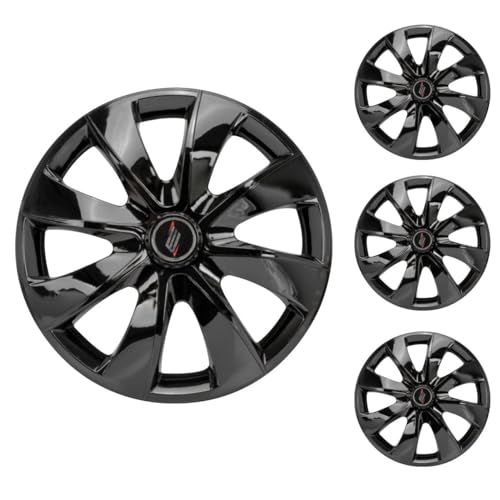 Jogo Calota Aro 14 Prime Black Preto Universal Elitte