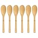 Produktbild Joeji's Kitchen Kochlöffel Set mit 6 Bambus Rührlöffel Holz Kochlöffel aus Holz Set aus Bambus Widerstandsfähiges elegantes leicht zu reinigendes Bambus Kochlöffel Holz Set Besser für Ihre Gesundheit