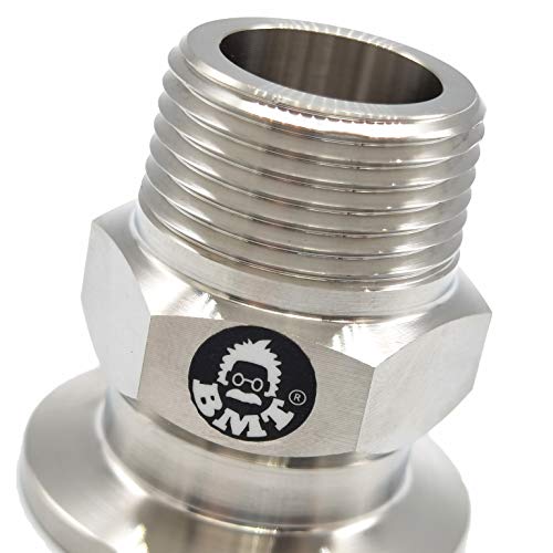 Image of bmotiontech MNPT x KF25 flange fitting (ISO-KF KF25 QF25 NW25) (3 /4 inch MNPT, 1PC adapter only)