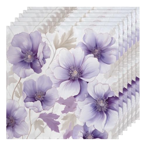 Set de 6 Servilletas de Tela 50.5x50.5 cm Multicolor miniatura 1