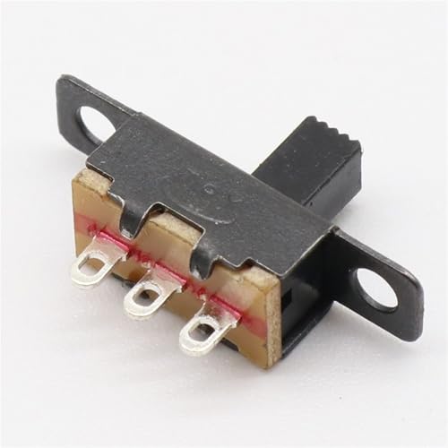 Miniinterruptor deslizante negro de 5V con conmutación suave de 0,3A para microcircuitos