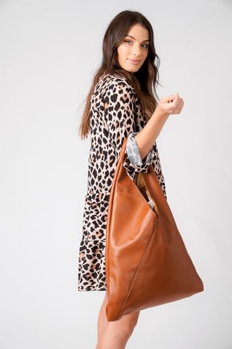 Image of Girly HandBags V Shape Genuine Top Handle Bag