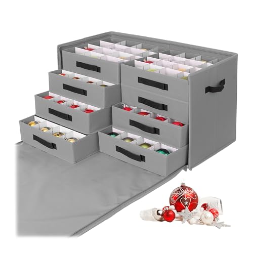 Relaxdays Weihnachtskugel Aufbewahrungsbox, 128 Kugeln, HxBxT: 40 x 73...