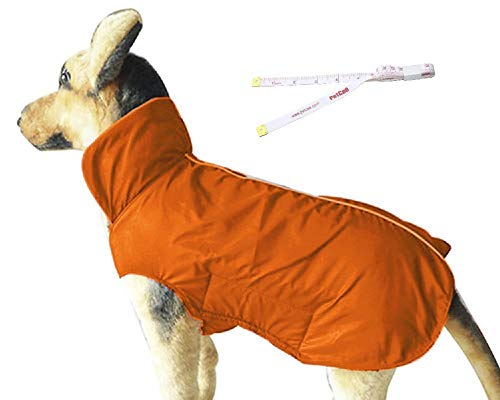 PETCEE Waterproof Dog Jacket, Soft Fleece Lined Dog Coat for Winter, Outdoor Sports Pet Vest Snowsuit Apparel Double Surface