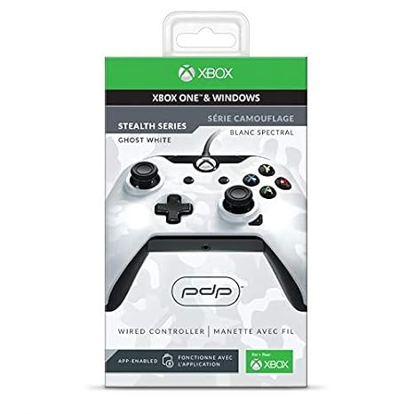 PDP Gaming Wired Controller: White Camo - Xbox One