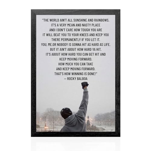 Motivational Quote Rocky Balboa Special Design, Keep Moving