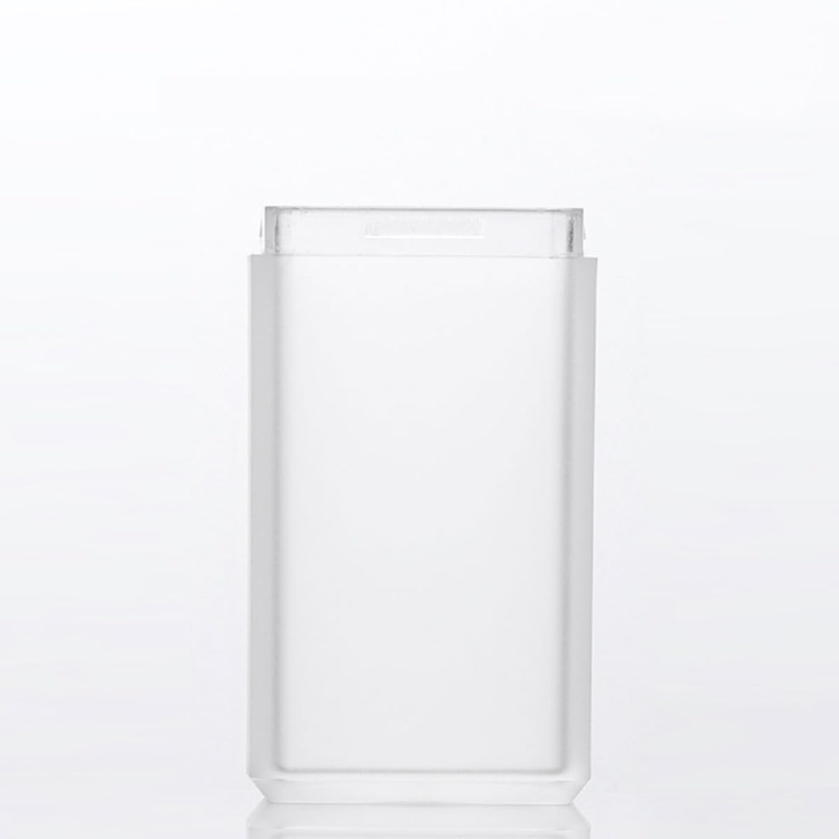 HOMSFOU Botellas de Viaje Rellenable sin Aire 50ml, Set de 3 Envases Cuadrados de Vidrio Esmerilado para Loción y Crema, Compactas y Prácticas para Cosméticos y Cuidado Personal