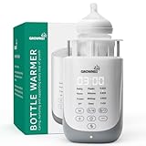 Grownsy Nutri Bottle Warmer with Innovative Auto-Lift Feature, Retain Fullest Nutrients Compact Baby Bottle Warmer, Fast & Even Heat, Always Right Temperature, Night Light for Nighttime Breastfeeding