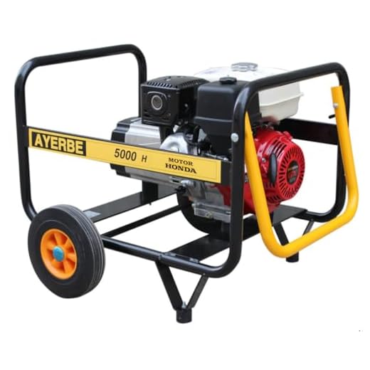 Ayerbe generadores motor - Generador movil ay5000 honda gasolina arranque manual
