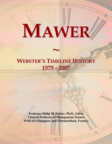 Mawer: Webster's Timeline History, 1575 - 2007