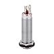 Gitarren Jack Stecker Buchse, 1/4-Zoll Gewinde Zylinder Ausgangsbuchse Stecker Buchse für E-Bass(Silber)