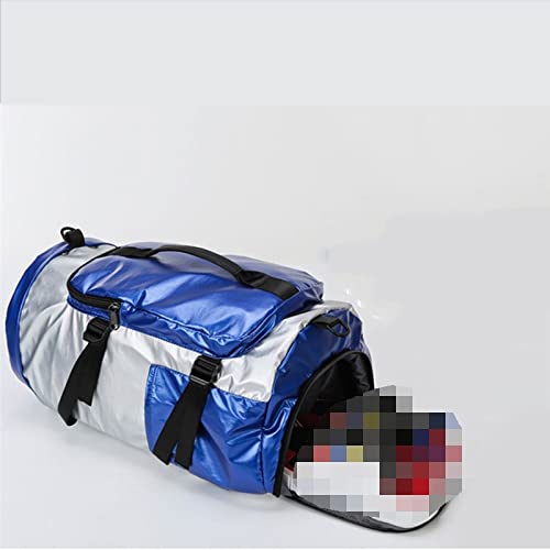 Plecak turystyczny Plecak sportowy na siłownię dla kobiet Fitness Pływanie Torba do jogi Wodoodporna torba podróżna na bagaż dla mężczyzn Weekend Duffle (kolor: srebrny czerwony)