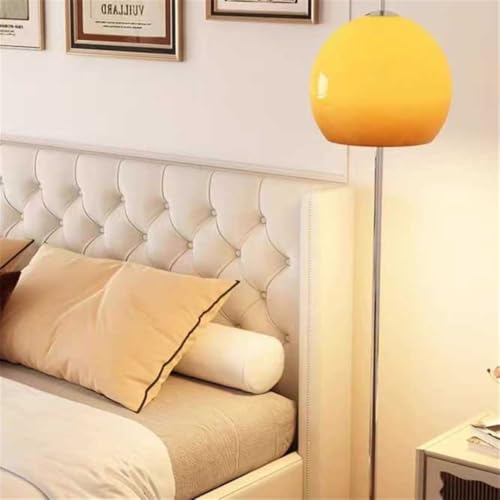 Lámpara de pie redonda LED regulable para interior, dormitorio y salón 7