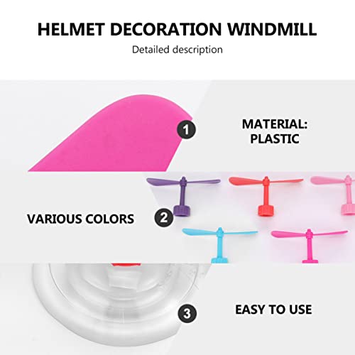 Hélice con ventosa para casco de moto y decoración de plástico 4