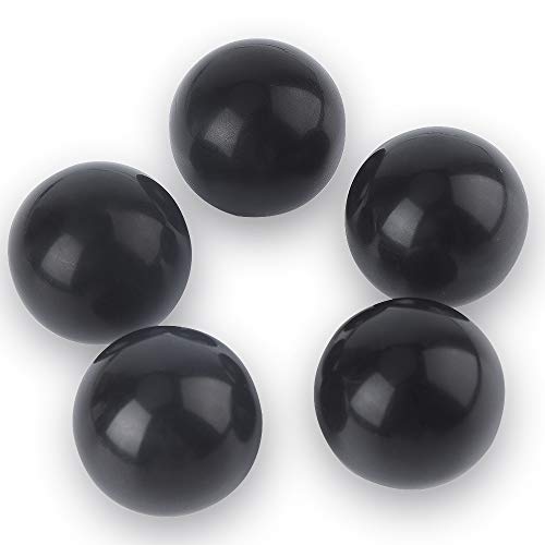 Rybtd 5 Stück Kugelknopf Ball Lever Knob M8 * 32 Schwarz Bakelit Ball Griff Runde Kugel Bakelit Hebelknopf für Werkzeugmaschinenersatz