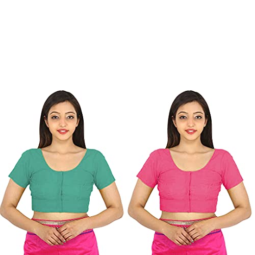 Image of Namita Women's Rubia Cotton Solid Half Sleeve Blouse