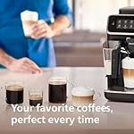 Philips 3200 Series Fully Automatic Espresso Machine, LatteGo Milk Frother, 5 Coffee Varieties, Intuitive Touch Display, 100% Ceramic Grinder, AquaClean Filter, My Coffee Choice, Black (EP3241/54) - Image 4