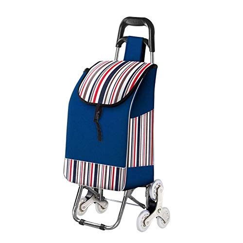 Carretilla portátil plegable multifunción azul miniatura 1