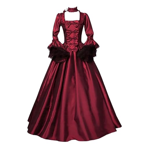 Robe à capuche médiévale gothique longue femme pour cosplay bal et cérémonie