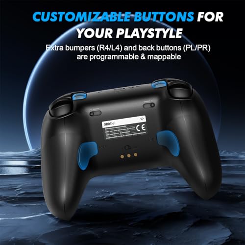 8BitDo Ultimate 2 Wireless Controller, Game Gamepad for PC Android Steam Deck with TMR Joysticks, Switchable Hall Effect/Tactile Triggers, RGB Fire Ring, PC Steam Gamer Gift