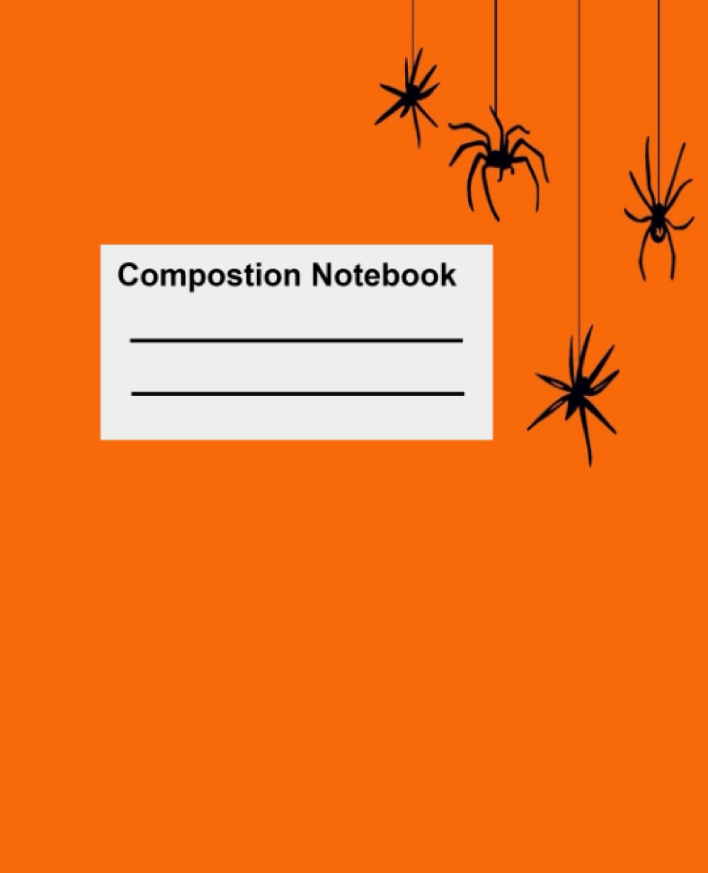 Halloween Composition Notebook: Halloween Spiderweb College Ruled- 120 Pages , 7.5X9.25 Inches
