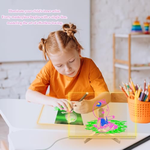 Laysinly LED Drawing Board,11.8x7.9, 7 Color 4 Mode, Remote Control - image 8