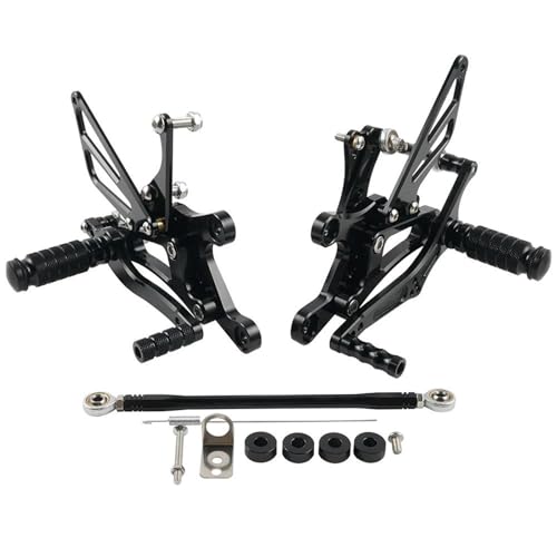 Repose-pieds arrière réglables pour moto Yamaha YZF-R6 pour pilotage piste