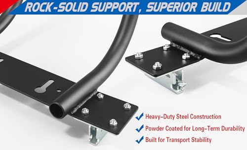 YHXCUIER 7" E-Track Motorcycle Wheel Chock for Trailer & Cargo (2 Pack) by YHXCUIER - Used condition - Image 6