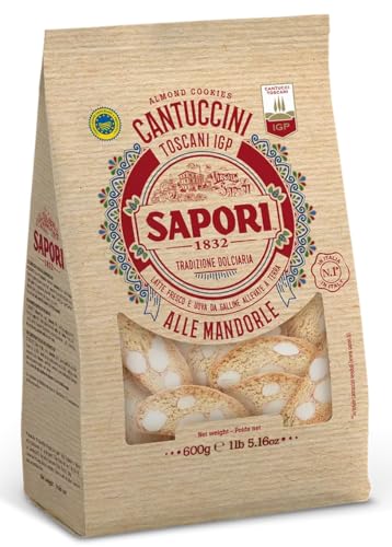 Sapori Cantuccini Toscani IGP alle Mandorle Maxi Confezione da 600g