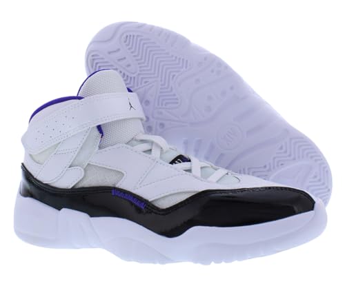 Nike Jumpman Two Trey PS Boys Shoes Size 1, Color: White/Dark Concord/Black2