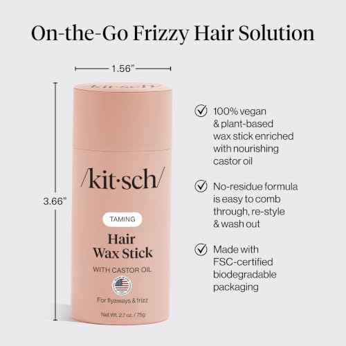 Kitsch Hair Wax Stick for Women & Men with Castor Oil – 2.7 oz - image 6