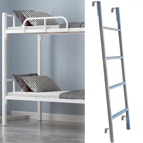 Escalera interior para litera doble recta y ajustable con ganchos para dormitorio 2