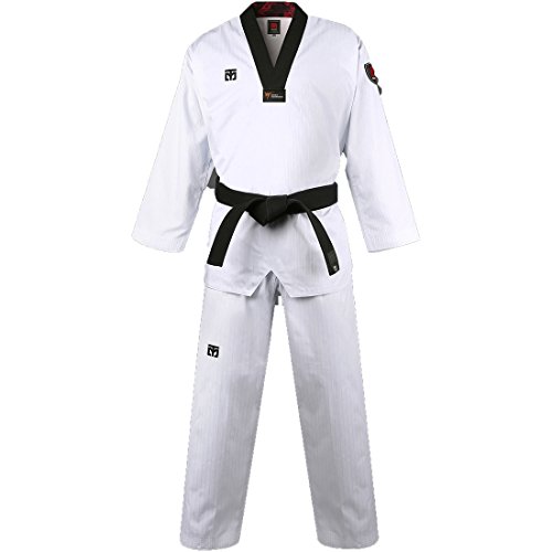 Mooto Dobok Uniforme coréen de Base pour Homme 180 (Hauteur 170-180cm) (5.58-5.91ft) Blanc
