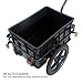 HOMCOM Remolque de Bicicleta para Carga 40kg Equipaje Reflectores y Asas Negro