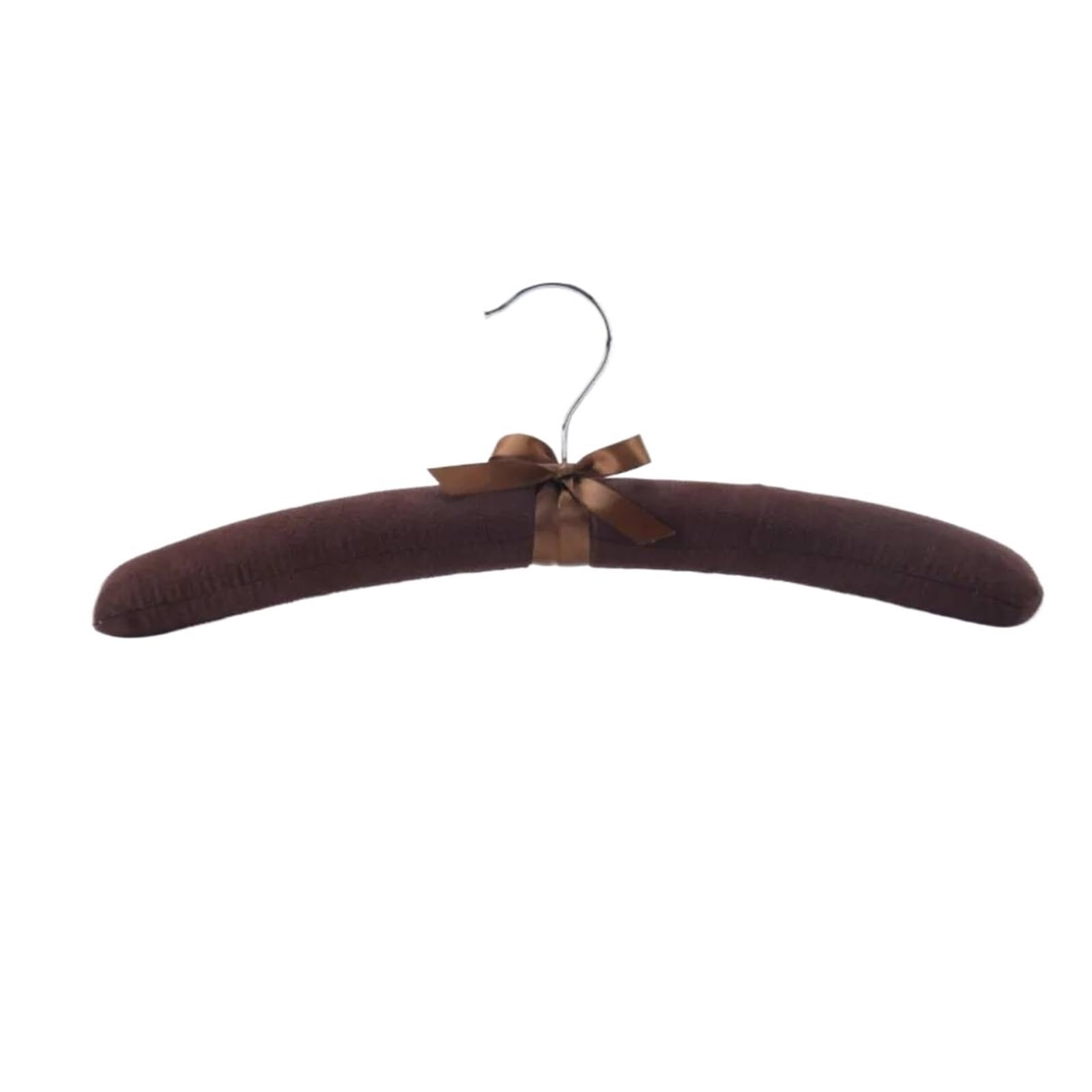 Cintres en Velours Cintres en Mousse recouverts de Velours, 10 pièces, antidérapants for Placard, Utilisation hôtel, idéaux for Les vêtements Soie(Brown 10pcs)