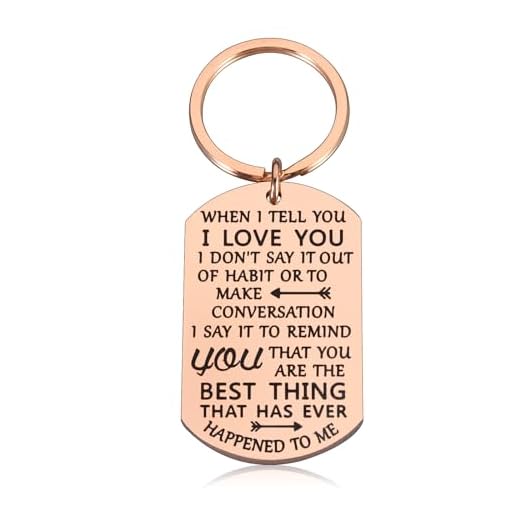 TI-EDC Valentines Day Gift Keychain for Husband Wife Boyfriend Girlfriend BFF for Anniversary Wedding Birthday Christmas Couple keychain for Him Her Stocking Stuffer Gift
