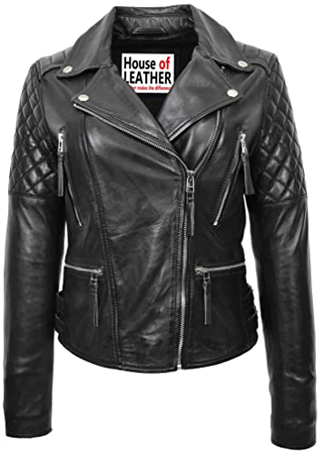 Veste de motard en cuir Claudia pour femme, le blouson idéal pour vos sorties en ville