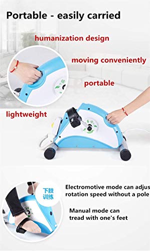 Bicicleta de ejercicio portátil para rehabilitación miniatura 4