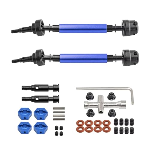 RC�����p�A�N�Z�T���[ For ARRMA 2WD Goron Magic Snake 1/10 ���^���A�b�v�O���[�h�p�[�c�L�b�g �t�����g���A�h���C�u�V���t�g CVD RC�J�[OP�A�N�Z�T���[(Blue)