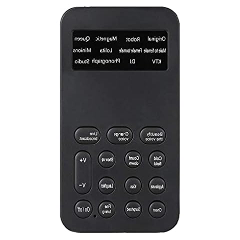 Microphone Voice Changer,BAYAA M2 Voice Changer Headsets Sound Maching Handheld Microphone Voice Changer Sound Effects Machine for Phone/PS4/Ipad Sound Effects Machine Cover