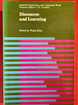 Discourse and learning :  papers in applied linguistics and languagelearning from the Centre de Recherches et d