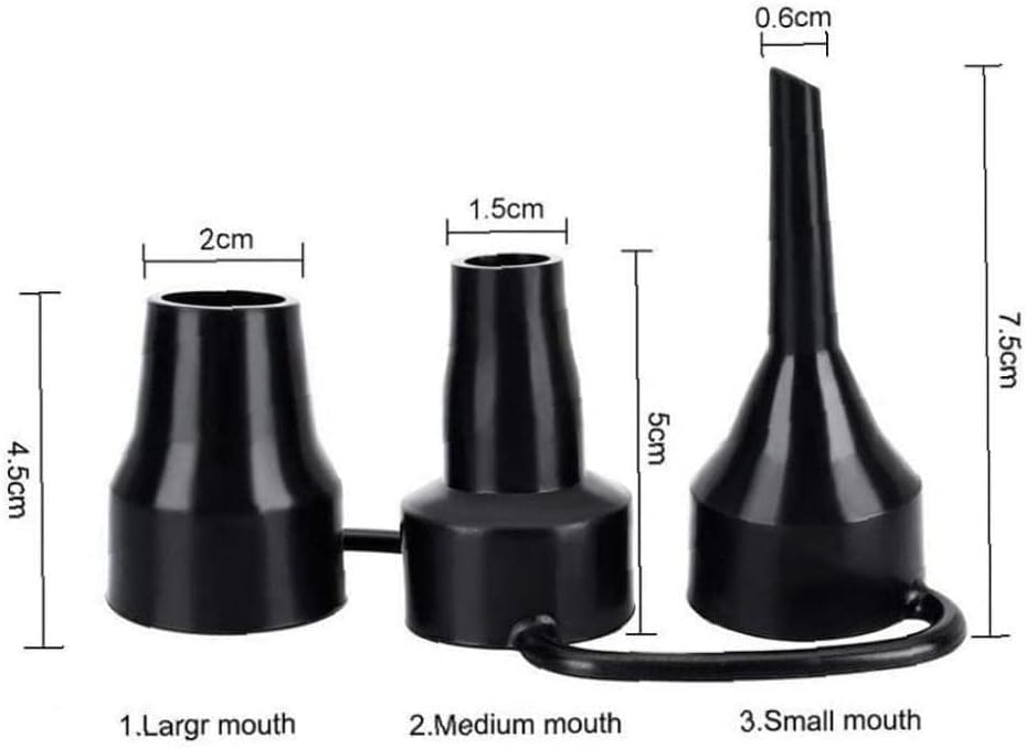 Generic Air Pump Replacement Nozzles, 3 Sizes Inflatable Pump Nozzles Head, Air Pump Inflator Adaptor Accessory for Partial Air Bed, Air Mattress Etc Convenient and Attractive image 4